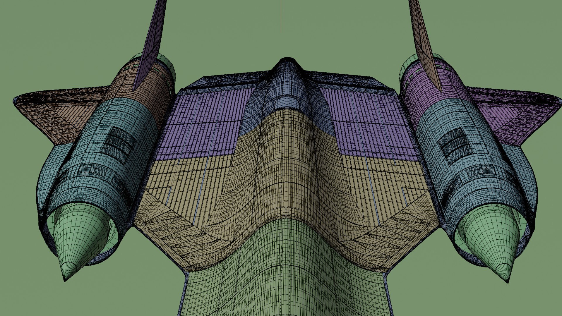 3D Lockheed SR 71 Blackbird Exterior Model - TurboSquid 2109587