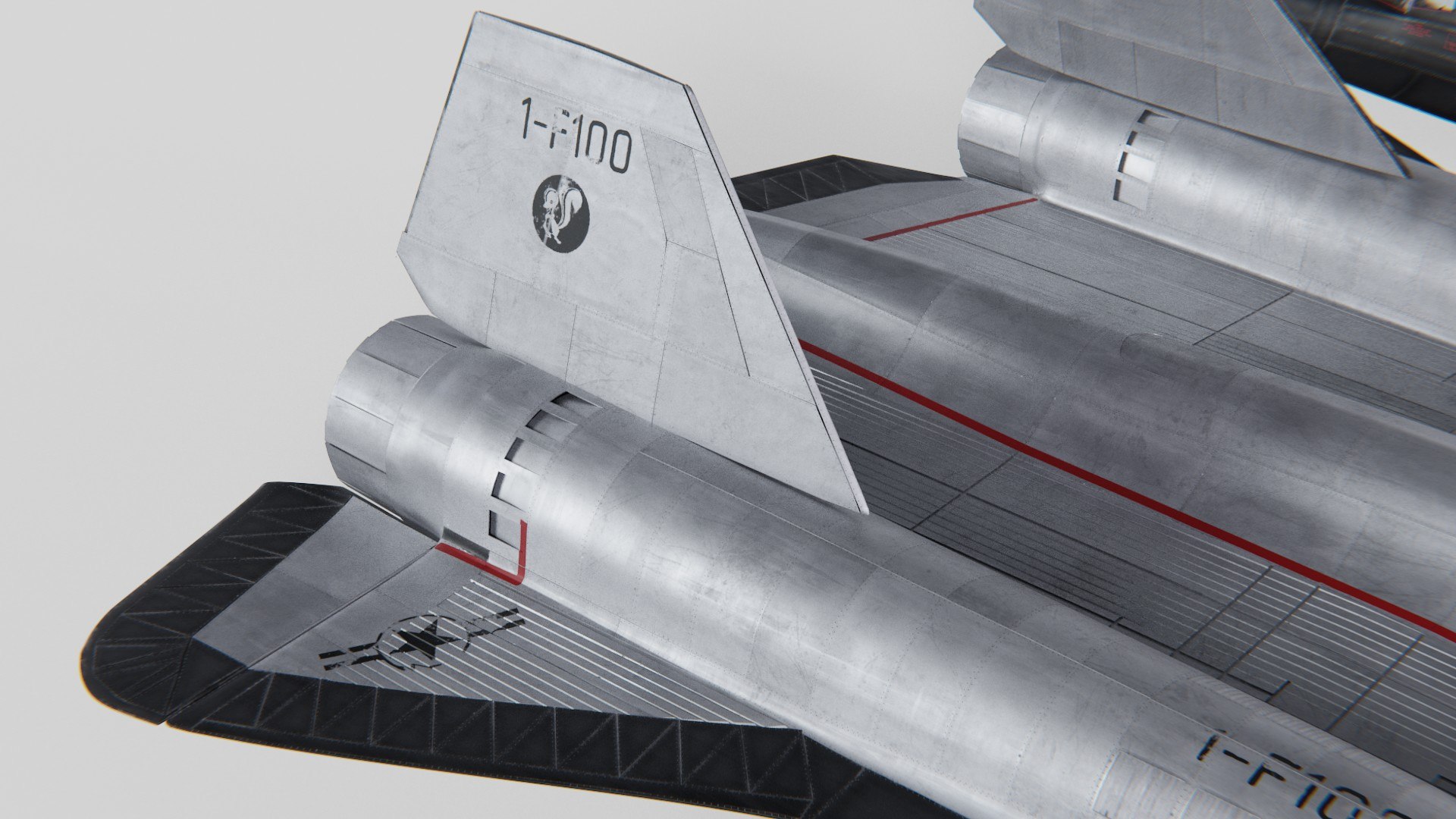 3D Lockheed SR 71 Blackbird Exterior Model - TurboSquid 2109587