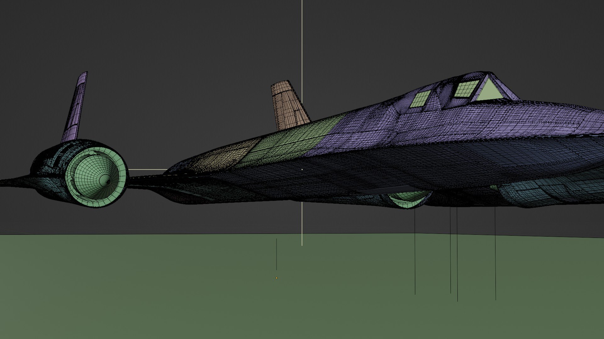 3D Lockheed SR 71 Blackbird Exterior Model - TurboSquid 2109587