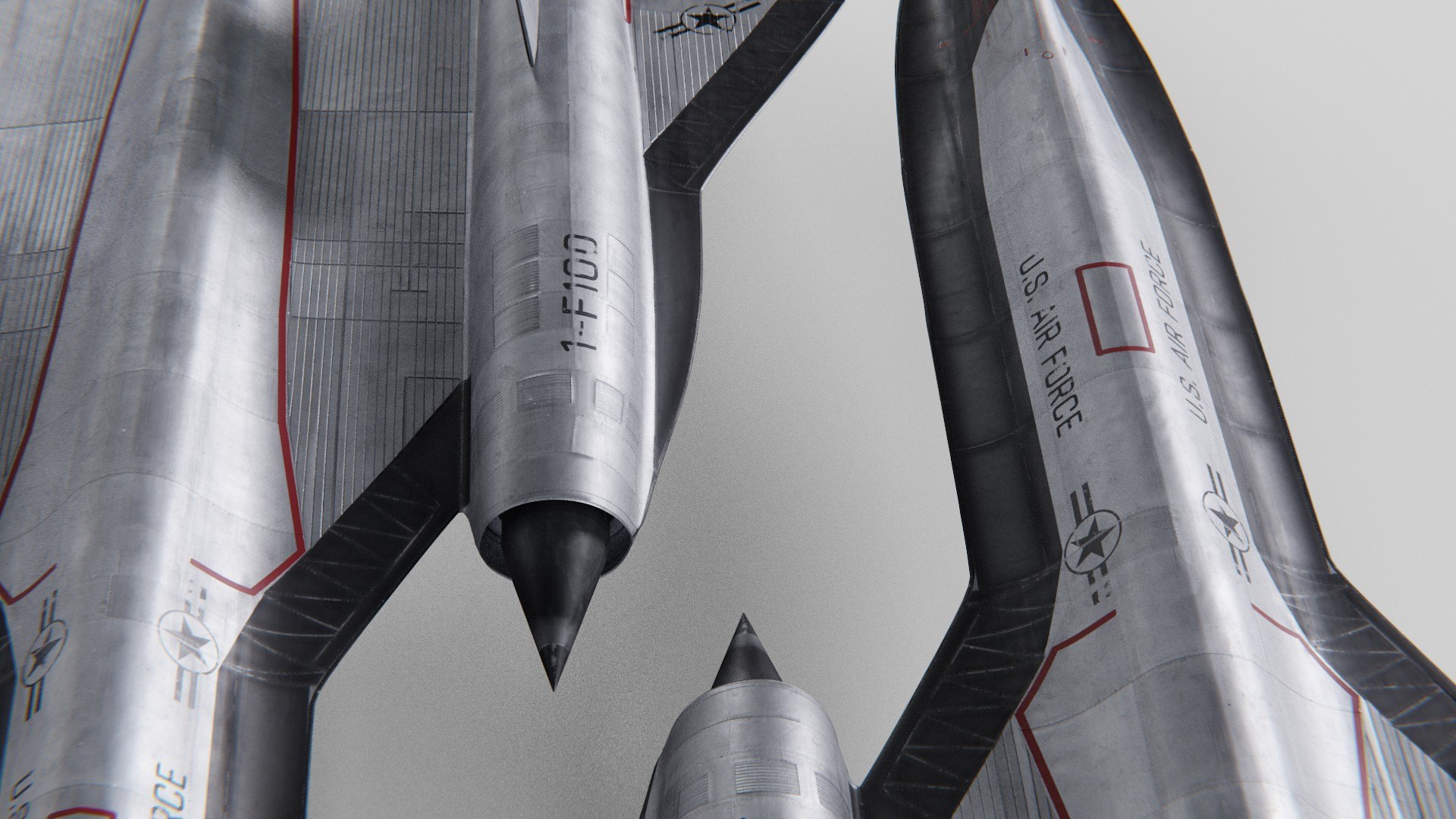 3D Lockheed SR 71 Blackbird Exterior Model - TurboSquid 2109587