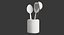 Ustensiles de cuisine noirs