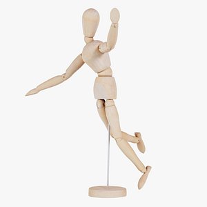 Wooden Mannequin Pose 04 Remastered