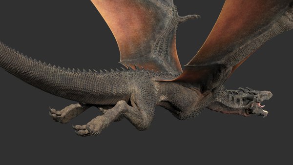 3d Dragon Rig Black - Turbosquid 1569384