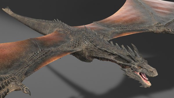 3D dragon rig black - TurboSquid 1569384