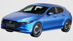 Mazda 3 hatchback 2019 3D model