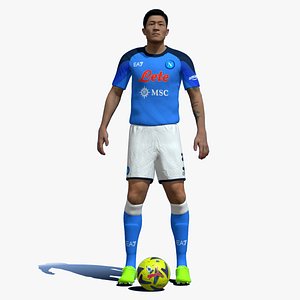 Rigged Kim Min Jae Napoli 3D model