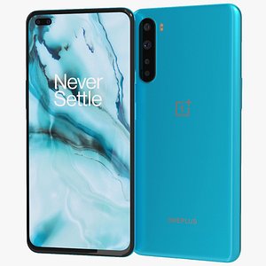 realistic oneplus nord blue 3D model