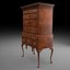 Queen Anne Flattop Highboy