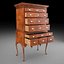 Queen Anne Flattop Highboy