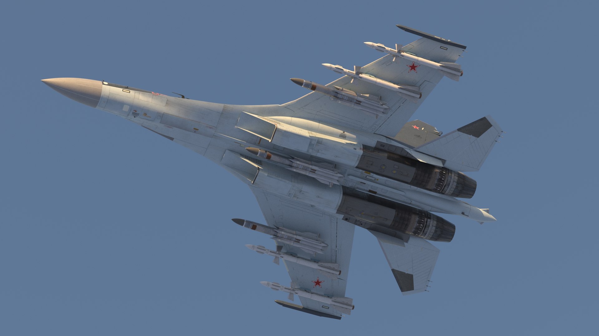 Su-35 Russian air-defense  fighter Flanker-E 3D https://p.turbosquid.com/ts-thumb/KD/a75FSM/vL/su35_10/jpg/1646362855/1920x1080/fit_q87/0d43b7e153655af5145d3e22f119e979b2b09696/su35_10.jpg