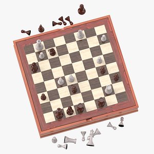 chess board set 02 model