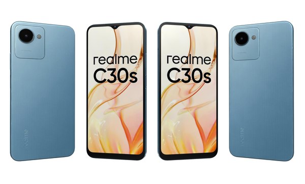 Realme C30s Blue 3D model