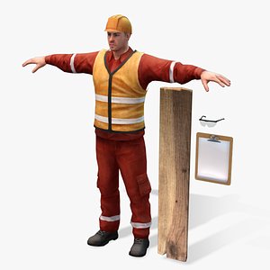 Real-Time Rigged Worker 2.0 PRO