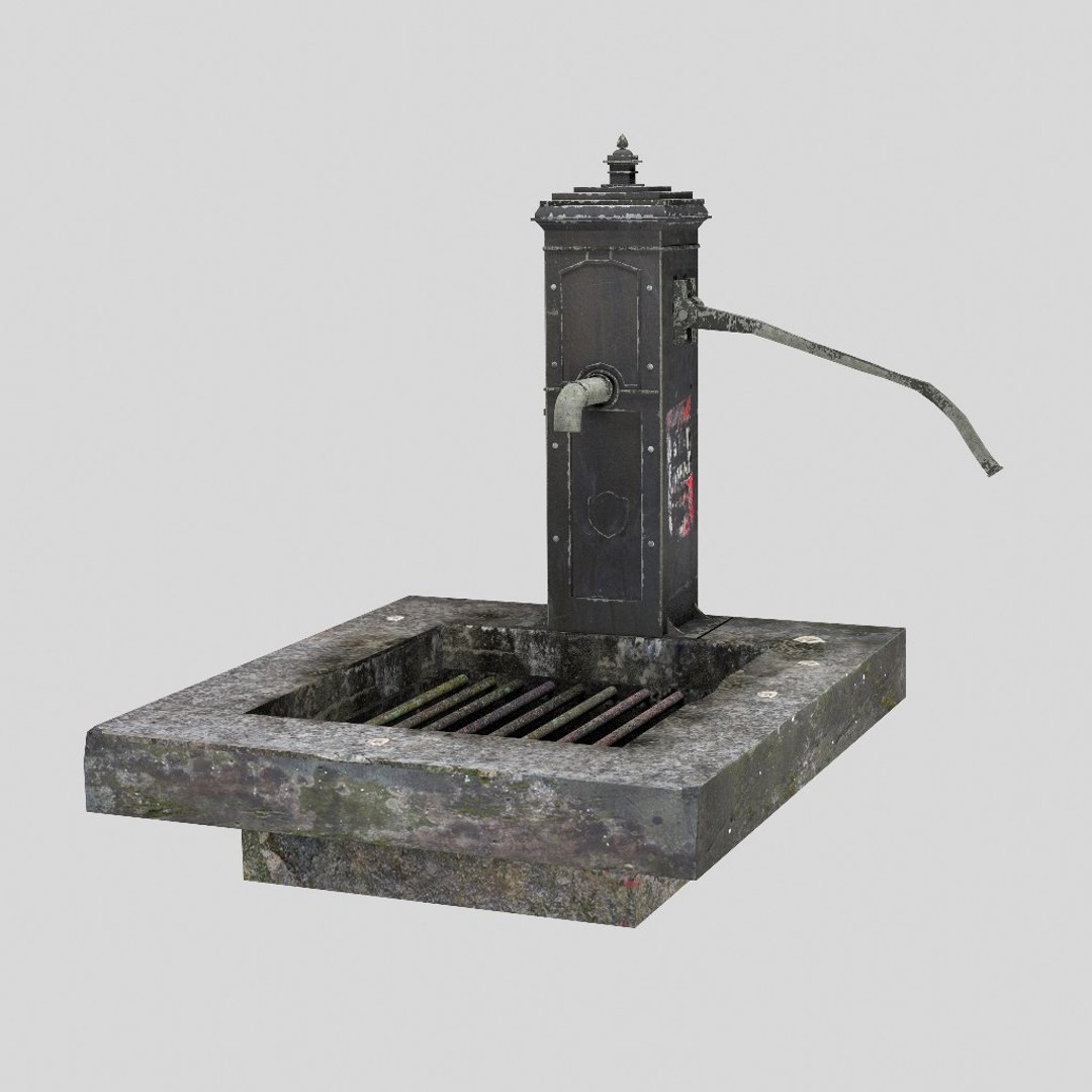 3D Victorian Hand Water Pump - TurboSquid 1381655