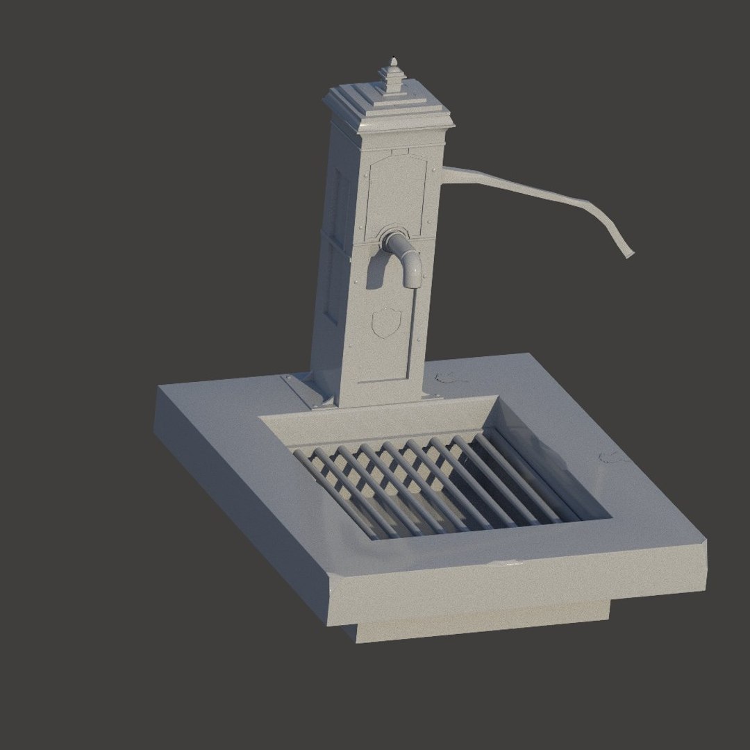 3D Victorian Hand Water Pump - TurboSquid 1381655