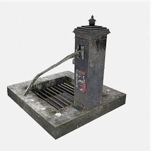 3D victorian hand water pump