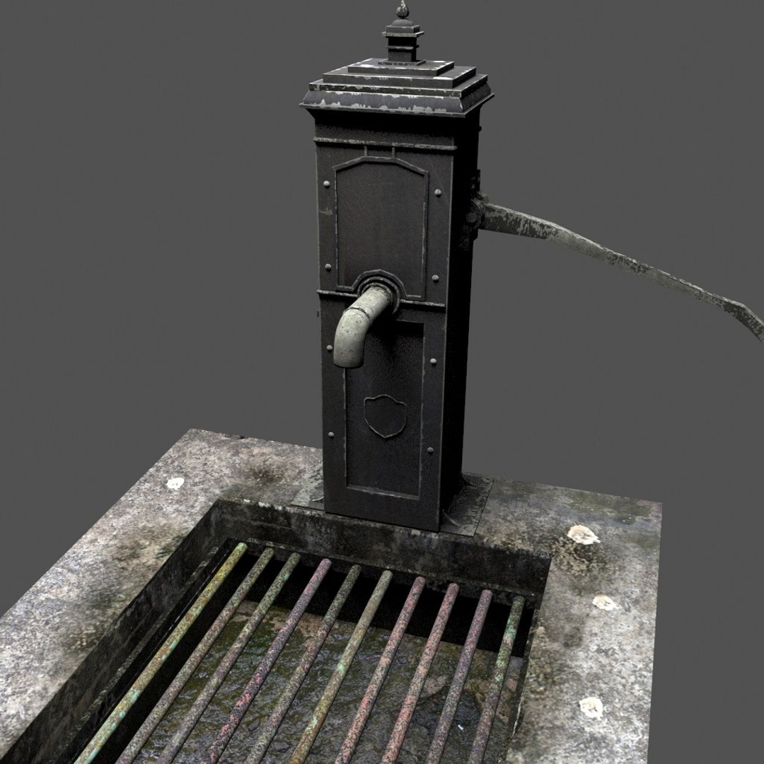 3D victorian hand water pump - TurboSquid 1381655