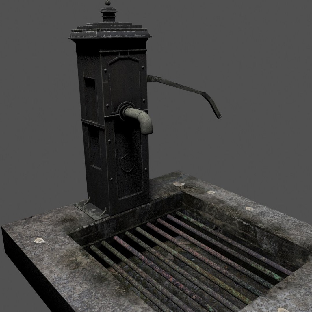 3D Victorian Hand Water Pump - TurboSquid 1381655
