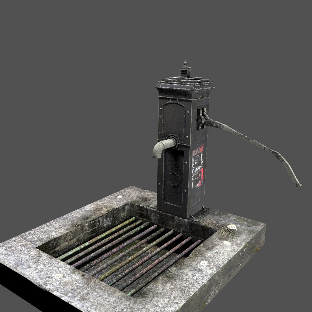 3D Victorian Hand Water Pump - TurboSquid 1381655
