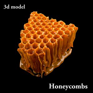 honey modeled honeycombs max