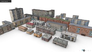 3D Pack Residential Buildings model