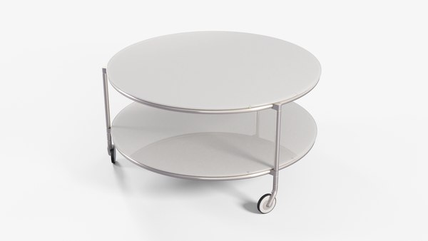 Ikea Glass Coffee Table 3d Turbosquid, Ikea Round Glass Table On Wheels