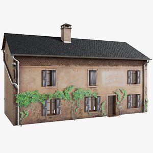 Farmer House Low Poly PBR model