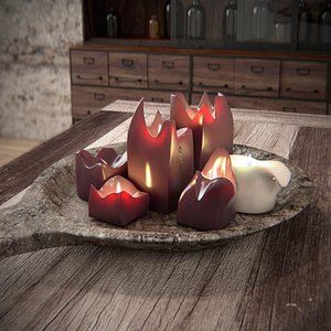 Candles centerpiece