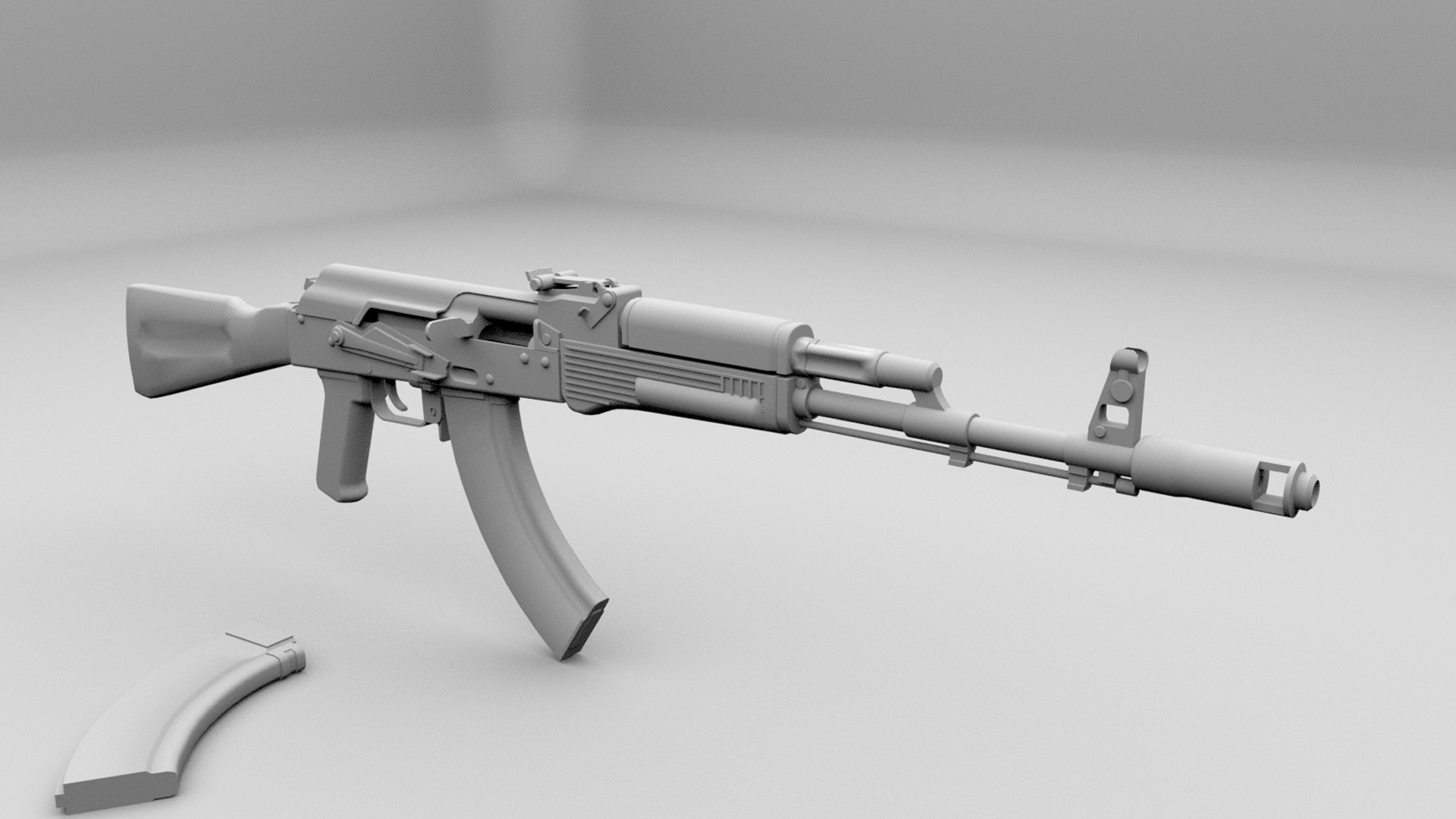 3D AK103 GUN Model Model - TurboSquid 2105057