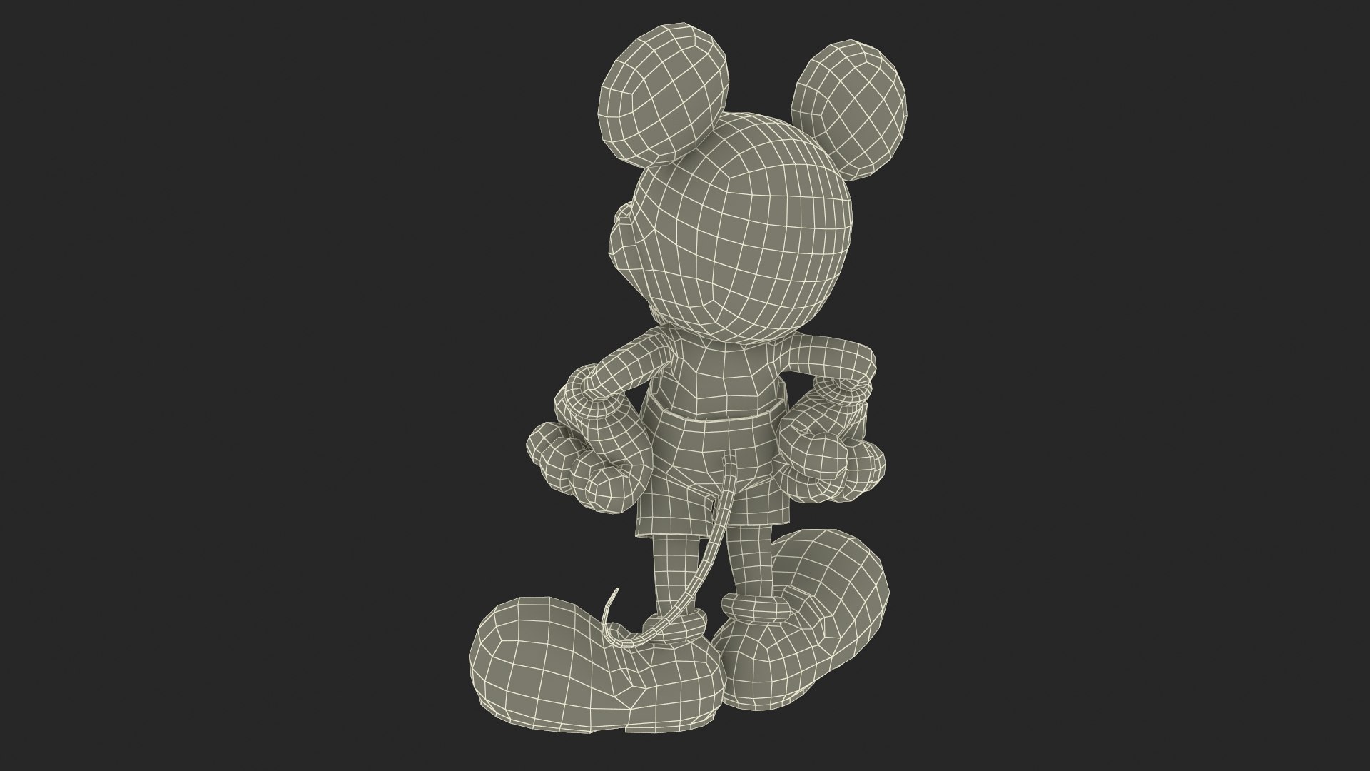 Character Mickey Mouse Standing 3D Model - TurboSquid 2037568