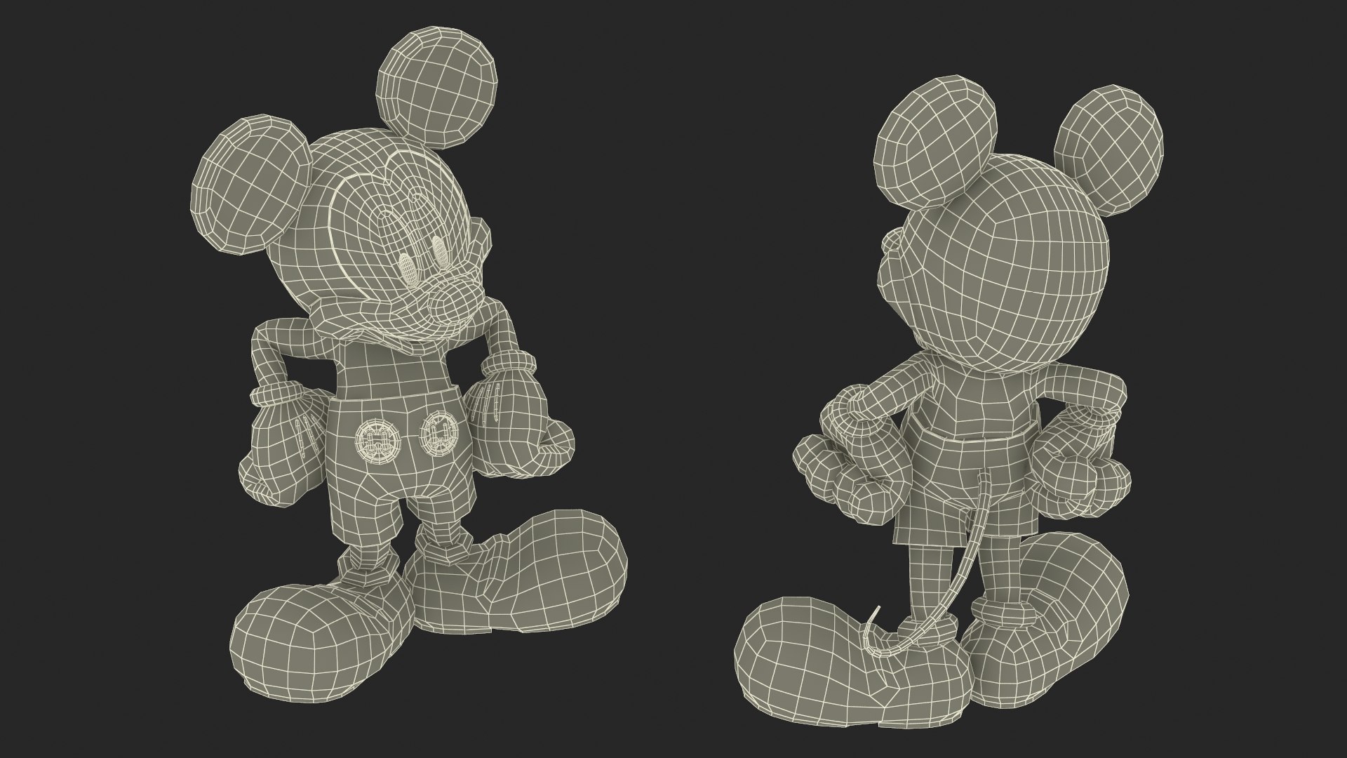 Character Mickey Mouse Standing 3D Model - TurboSquid 2037568