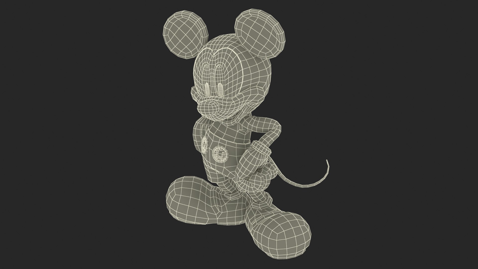 Character Mickey Mouse Standing 3D Model - TurboSquid 2037568