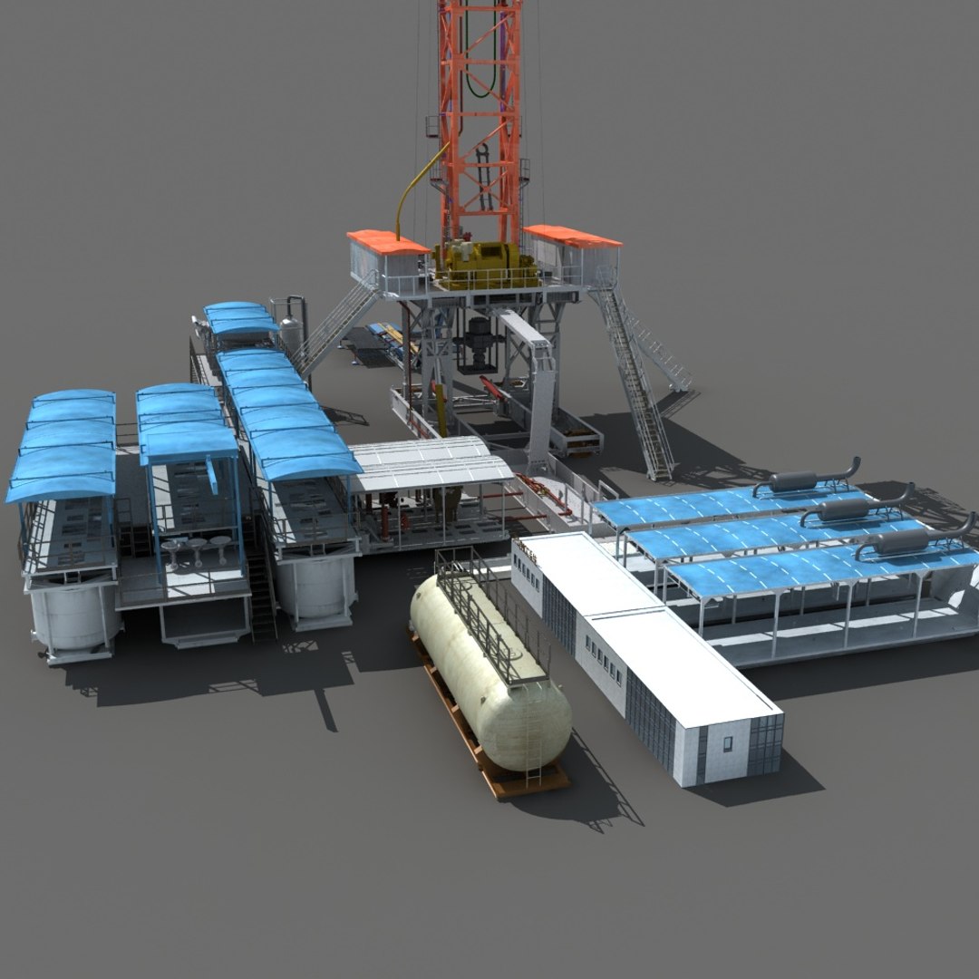 Land Rig 3d Model