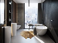 Bathroom Interior Scene for Cinema 4D and Redshift