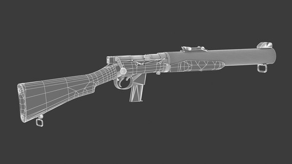 De Lisle Carbine Low Poly 3D model - TurboSquid 1821479