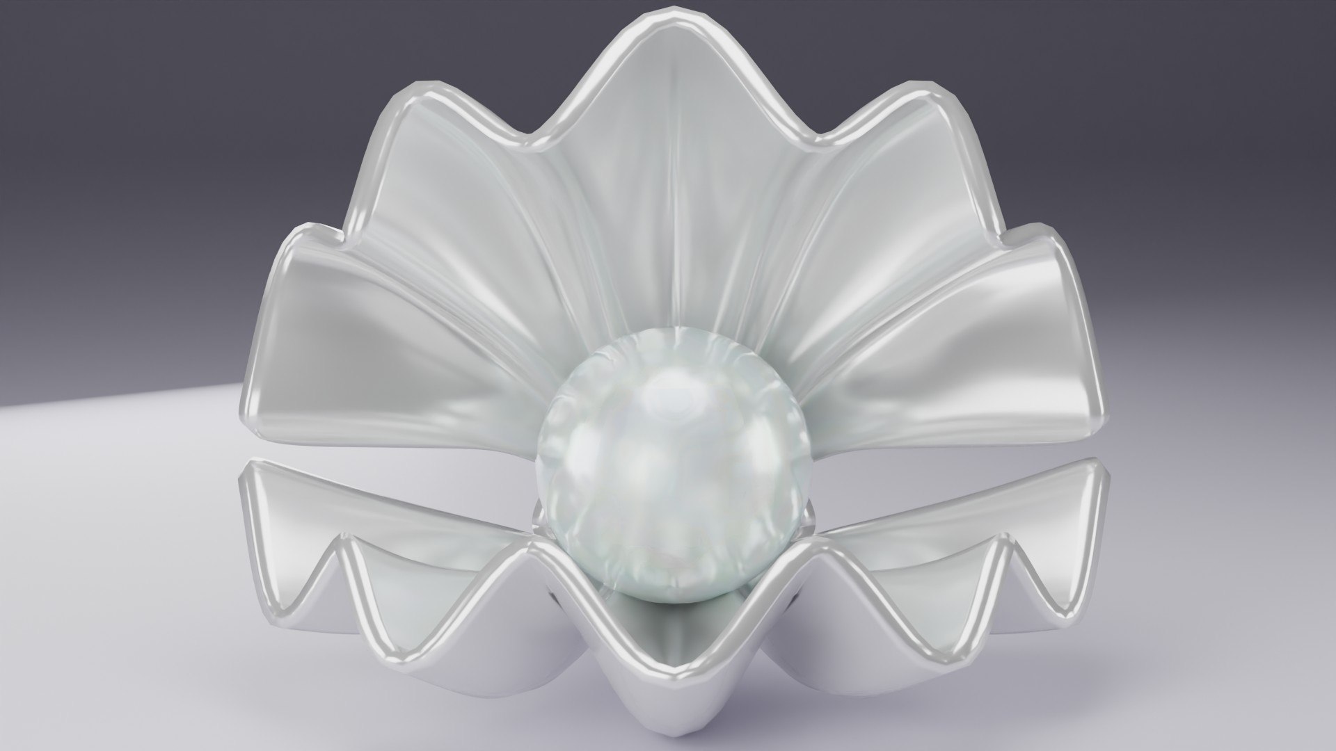 3D Shell And Pearl Model - TurboSquid 2389490