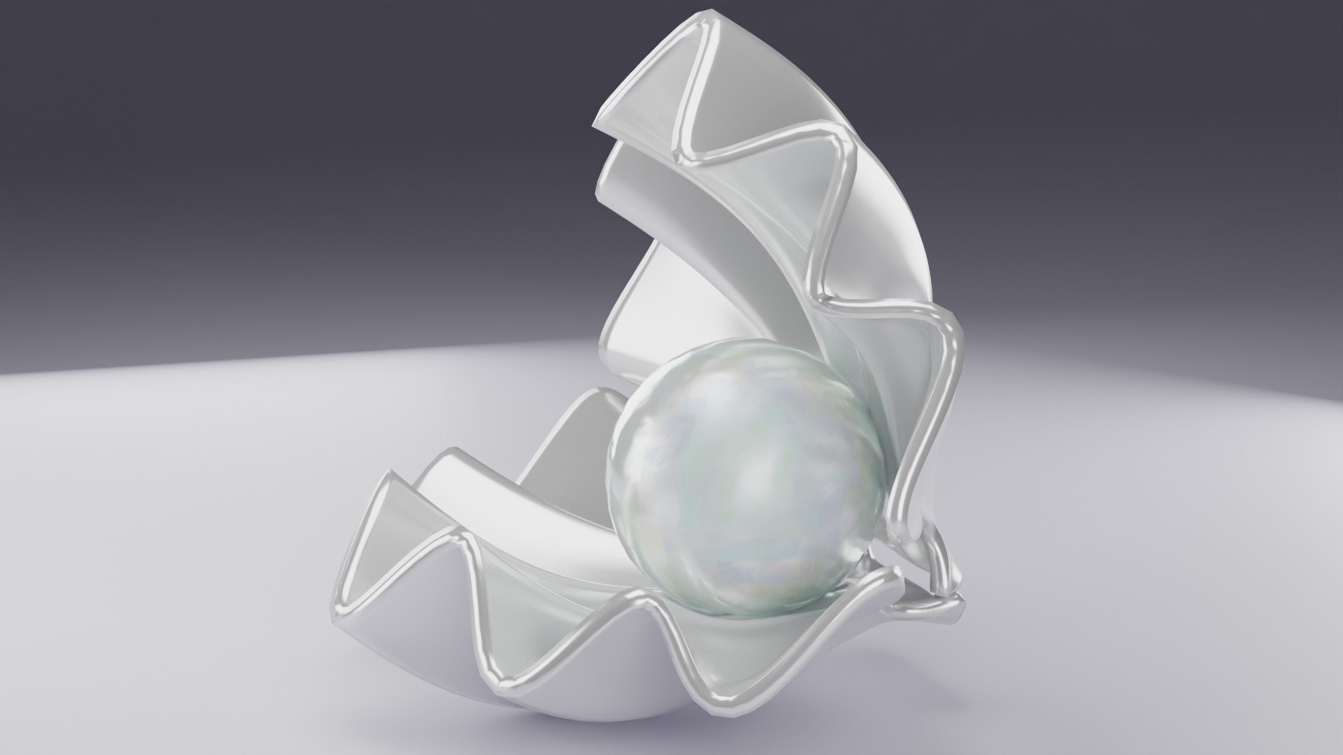 3D Shell And Pearl Model - TurboSquid 2389490