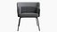 IKEA BINGSTA Fauteuil Vissle gris foncé noir