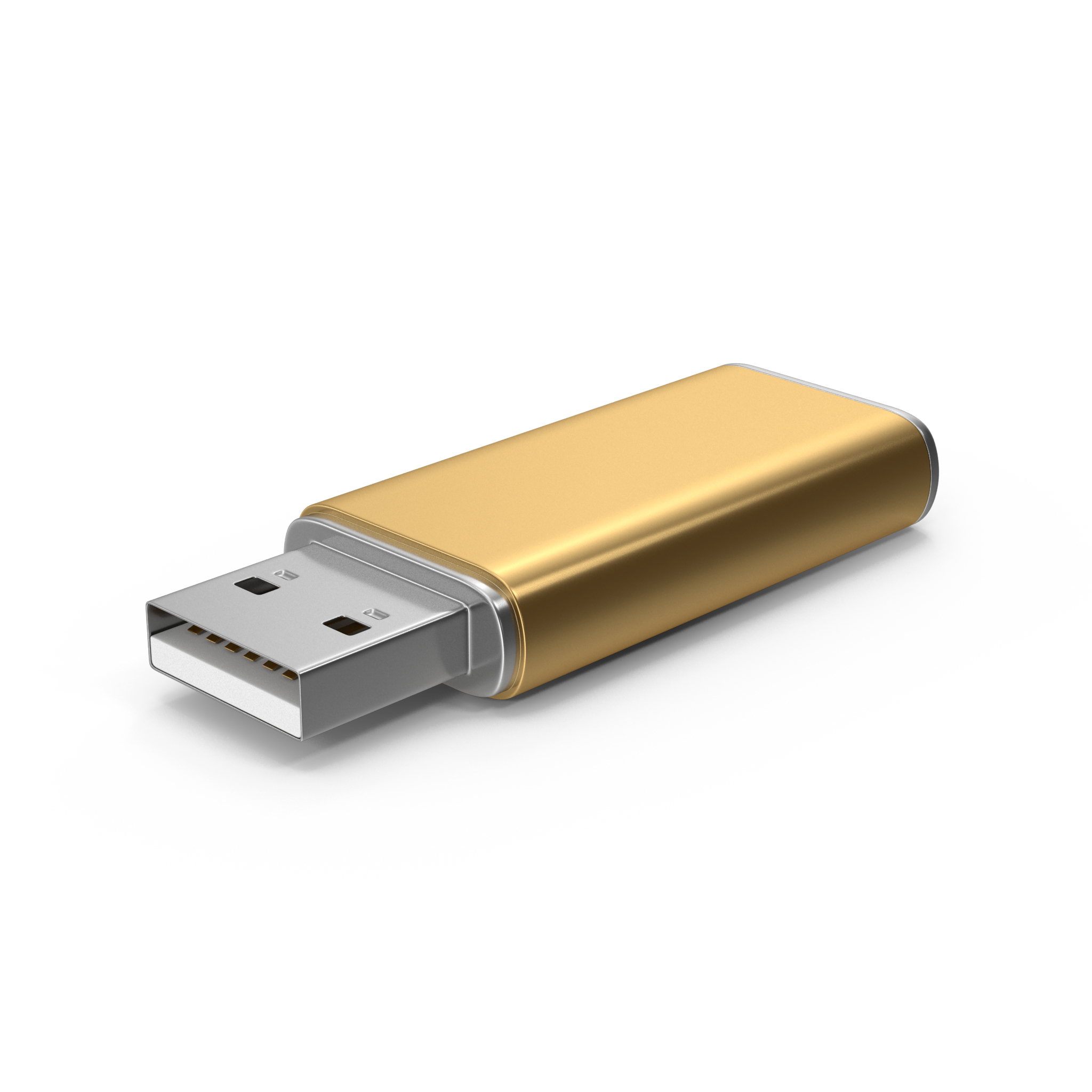 modelo 3d Unidad flash USB dorada - TurboSquid 1976782