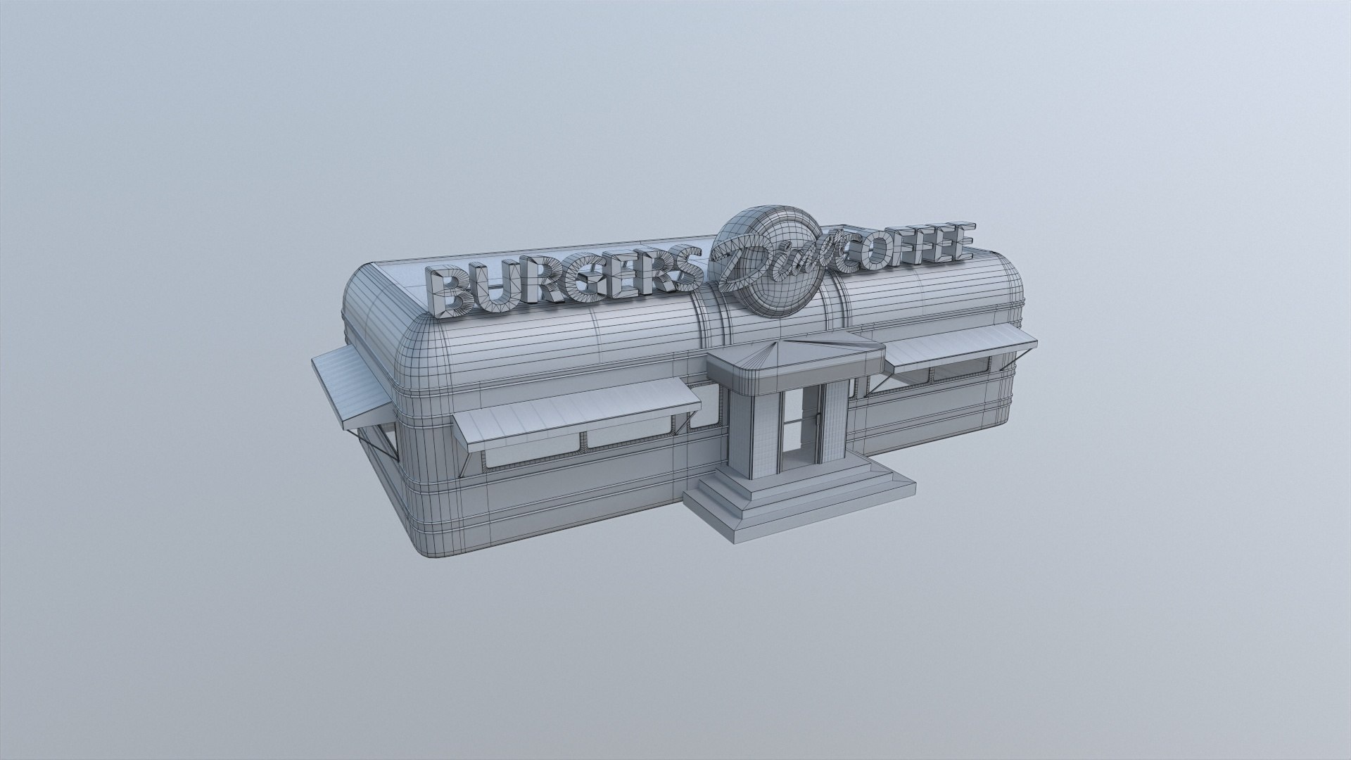 Vintage Diner Game Ready model https://p.turbosquid.com/ts-thumb/KE/F98T4D/fx/wireframe_00001/jpg/1649078274/1920x1080/fit_q87/3de00bcb850d77cee2fa9148c459f07347ed1e6d/wireframe_00001.jpg
