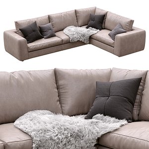 3D leather sofa alameda9 7 model