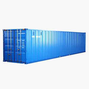 Intermodal Shipping Container 40-foot-long 3D model