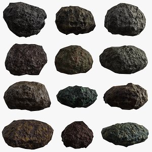 Asteroid Low Poly Asset Pack