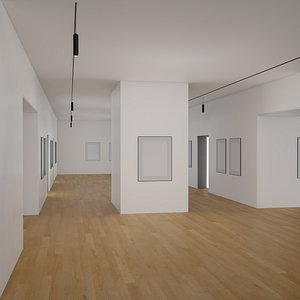 3D model ART GALLERY Museum Interior Office