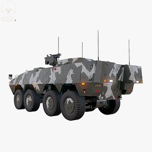 Swedish Patgb 360 AMV 8x8 Armored Vehicle XA-360 Winter Camo