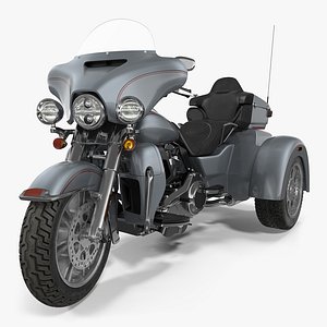trike motorcycle generic rigged max