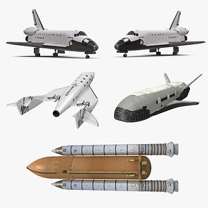 3D space shuttles 4