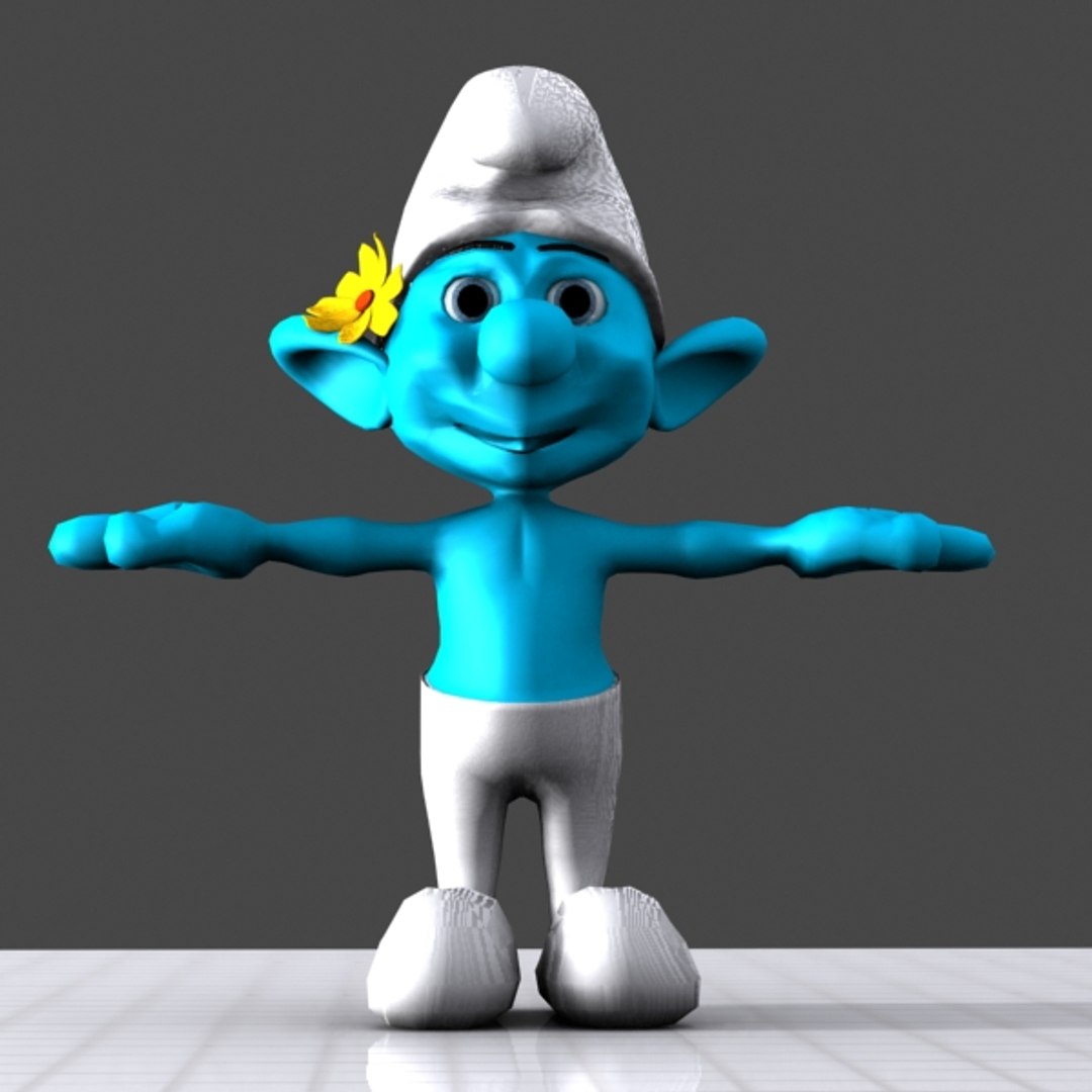 vanity smurf 3d max