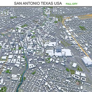 3D city area building