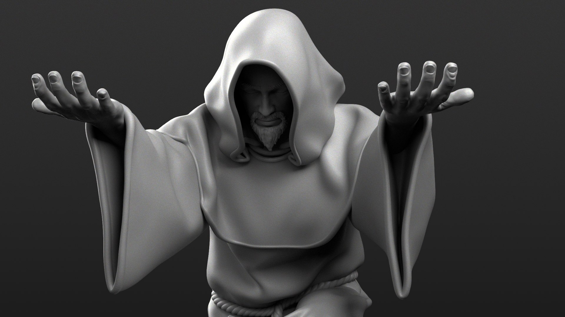 3D Monk Penholder - 3D Print Ready Model - TurboSquid 2225939